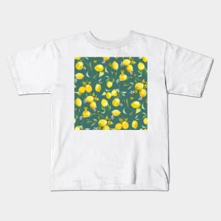 watercolor lemons 12 Kids T-Shirt